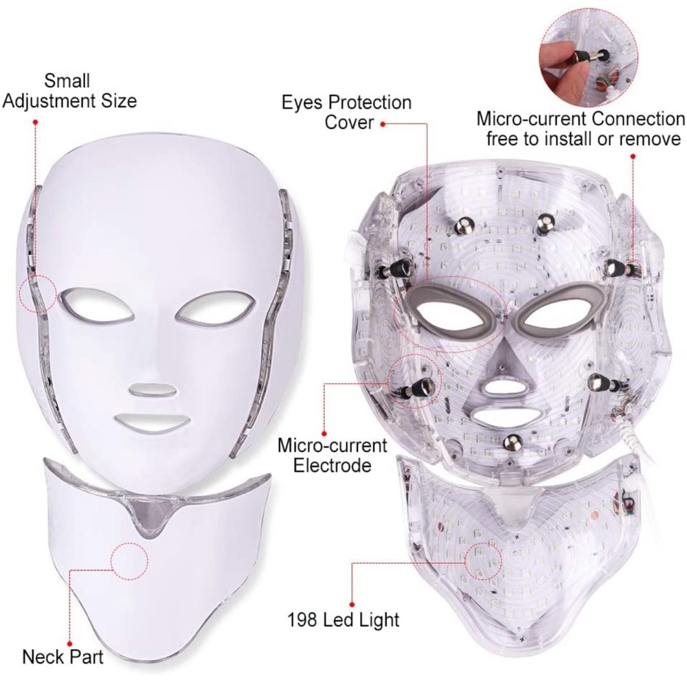 Red Light Therapy LED face mask - Picture 4 of 8